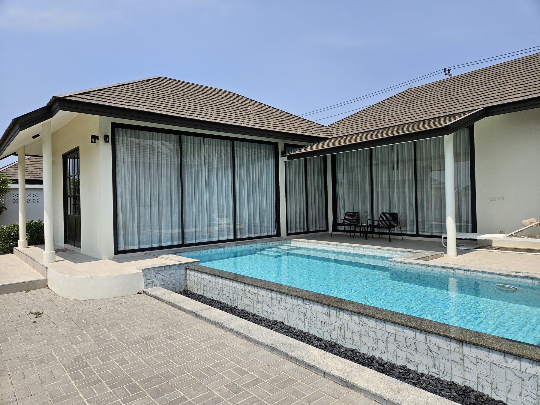 Pool deck and terrace